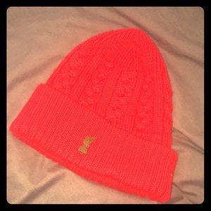 A red beanie
